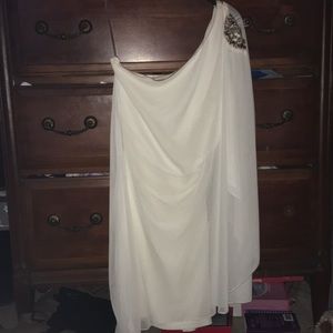White one shoulder dress